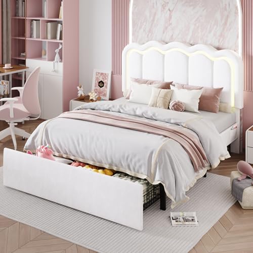 Cloud LED Storage Bed